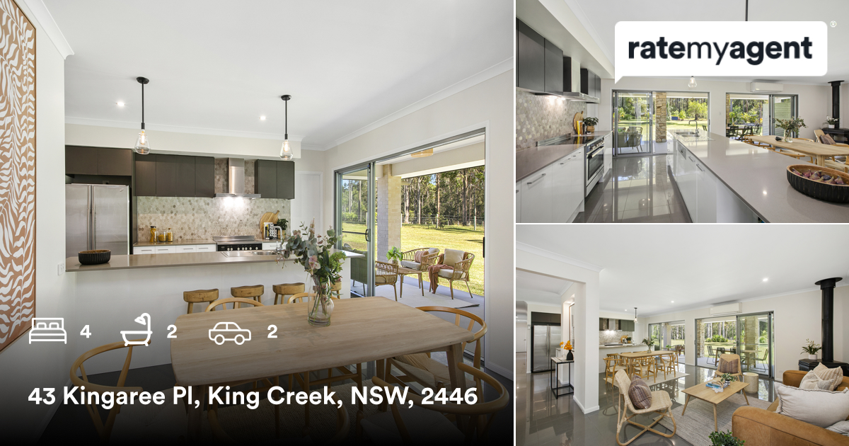 🛌 4 🛀 2 🚘 2
📍 43 Kingaree Pl, King Creek, NSW, 2446

My latest listing on #RateMyAgent.

rma.reviews/dVgAPzXDglR2

...
#ratemyagent #realestate #Belle_Property_Port_Macquarie