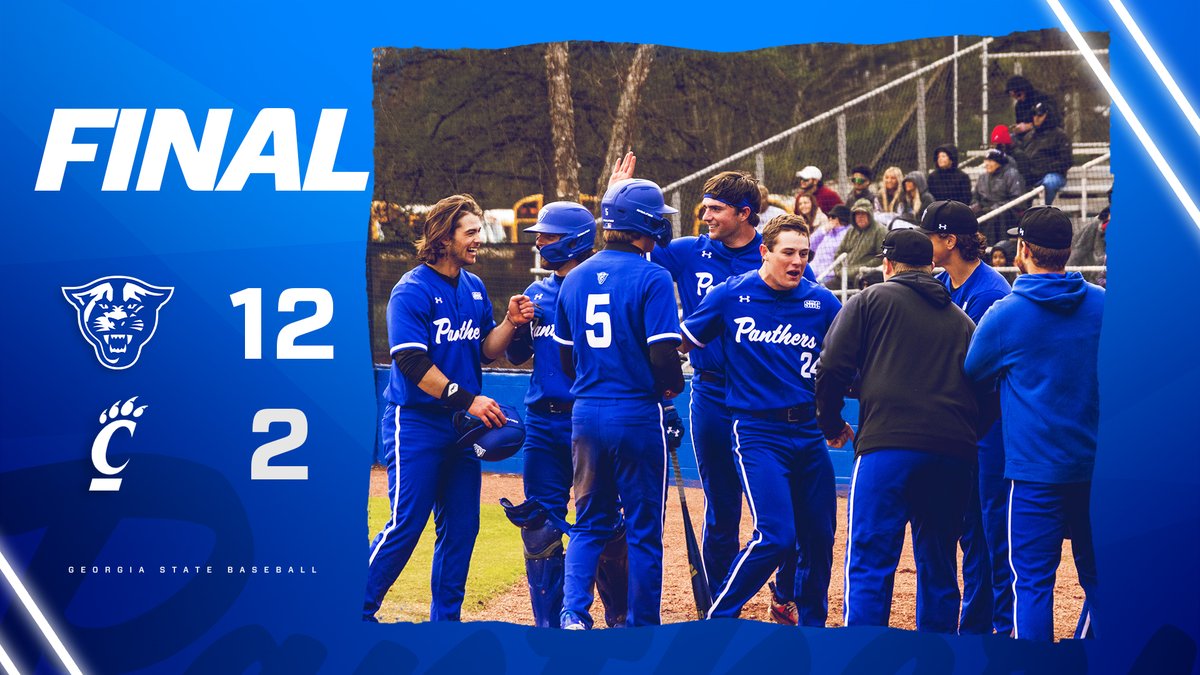 GSU_Base's tweet photo. 4⃣ 𝐇𝐨𝐦𝐞𝐫𝐬 𝐅𝐮𝐞𝐥 𝐎𝐩𝐞𝐧𝐢𝐧𝐠 𝐃𝐚𝐲 𝐃𝐮𝐛 ‼️

Boynton, Ryerson, MacGinnis, Jackson go deep!

2 More Games Saturday - First pitch at 1 p.m.

#OurCity | #BLB https://t.co/QUDOFsYbJn