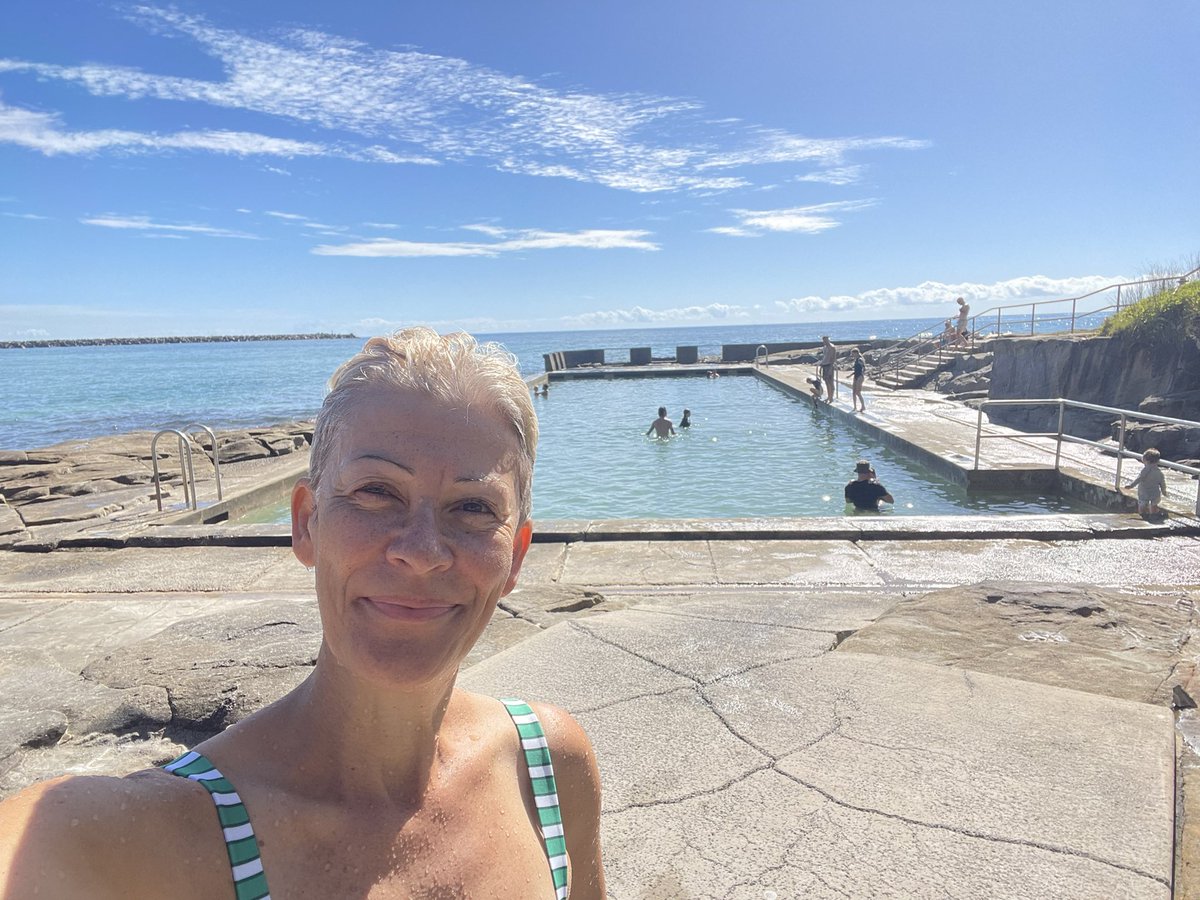 n_george2's tweet photo. Swim before breakfast #OceanPools #Yamba ❤️ https://t.co/nnxudvy4PM