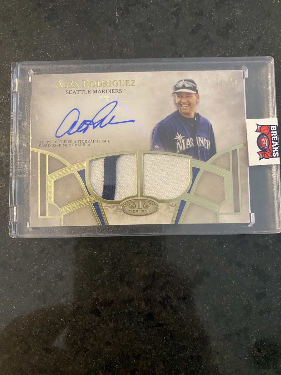 TheCardCop's tweet image. 21’ Topps Tier 1 ARod Patch Auto Seattle $125 @sports_sell @CardboardEchoes @HobbyConnector