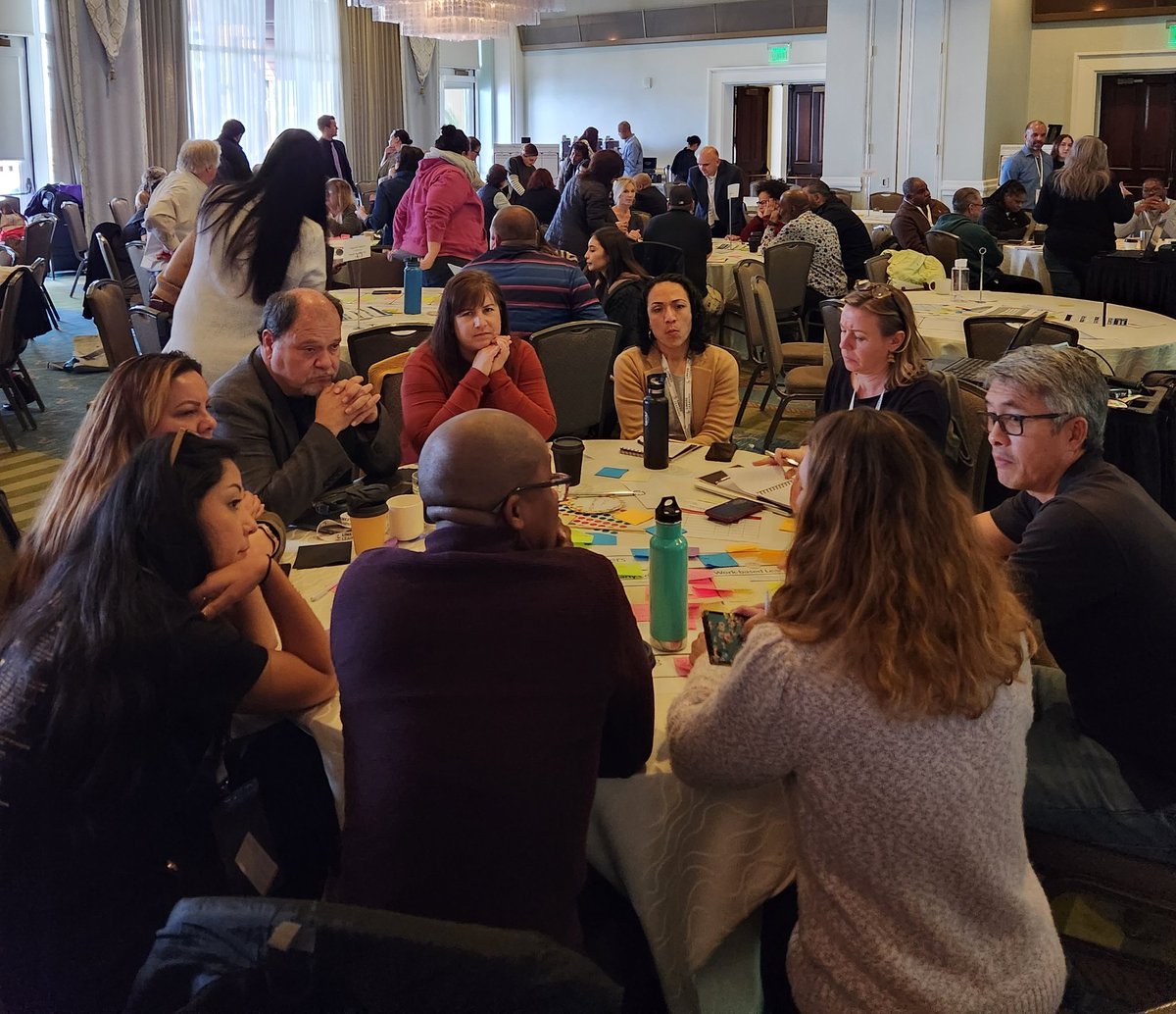 Had an amazing morning with our partners <a href="/EdTrustWest/">EdTrust-West</a> <a href="/clporg/">CareerLaddersProject</a> <a href="/CommSchoolsLX/">CA Community Schools Learning Exchange</a> hosting our inaugural Catalyzing Coherence Lab! Educators from across CA dug in on leveraging #GoldenStatePathways and #dualenrollment to create coherent experiences for students. #LLconference2023