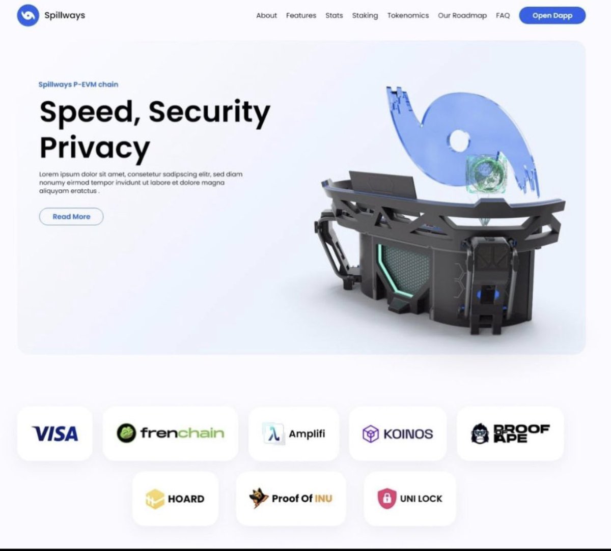 BigRex75's tweet image. Why do we need #Spillway What’s Unique in this

SpillWays is a decentralized protocol that aims to provide a high level of privacy, fast and scalable transactions, and strong security for its users on the following networks: Ethereum, Proof of Apes e.t.c