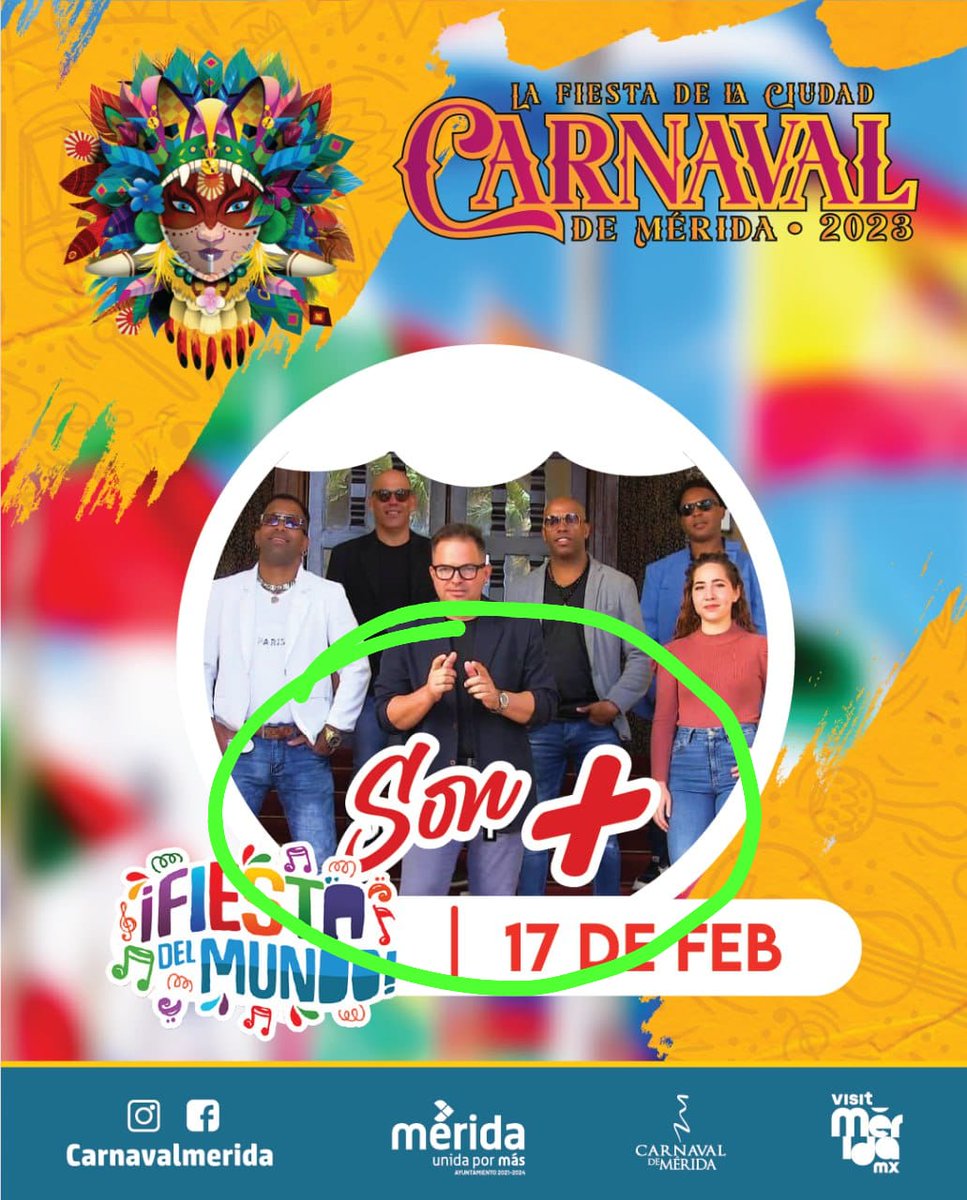 ConsulCuMerida's tweet photo. Ya están en #México el Tren de la Música Cubana Los Van Van, Haila con el proyecto Habanísima y el septeto Son +.

Artistas de #Cuba invitados a participar en el #Carnaval2023 de Mérida. https://t.co/YJ11T9wcN1