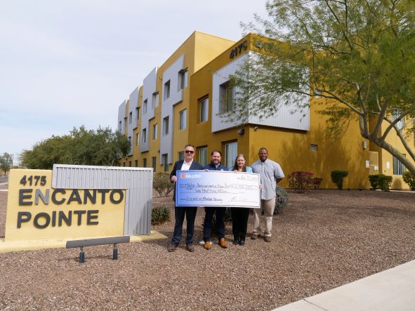 NAC_Phoenix's tweet photo. Thank you @RepRubenGallego, for delivering the Congressional Record of NAC's 50th Anniversary and this incredible funding resource dedicated to NAC's newest permanent supportive housing development, Osborn Pointe! 🎁 #NACcommunity #nonprofitorganization #NAC50thAnniversary https://t.co/FhtJRZtrYJ