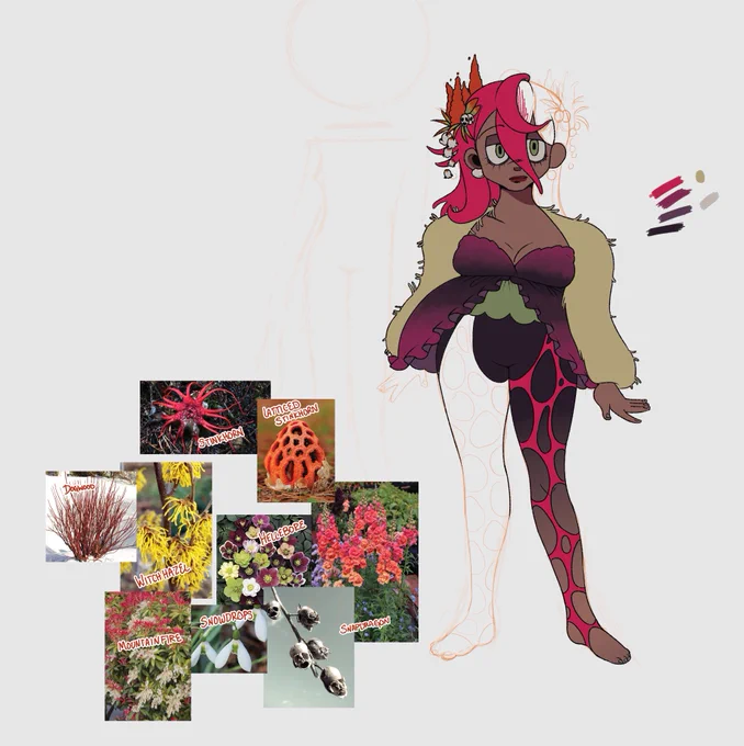 beginning of a redesign of my Persephone design from college. stopped cus i realized id actually have to figure out a ... setting... if i wanted to actually properly design ANYTHING 
