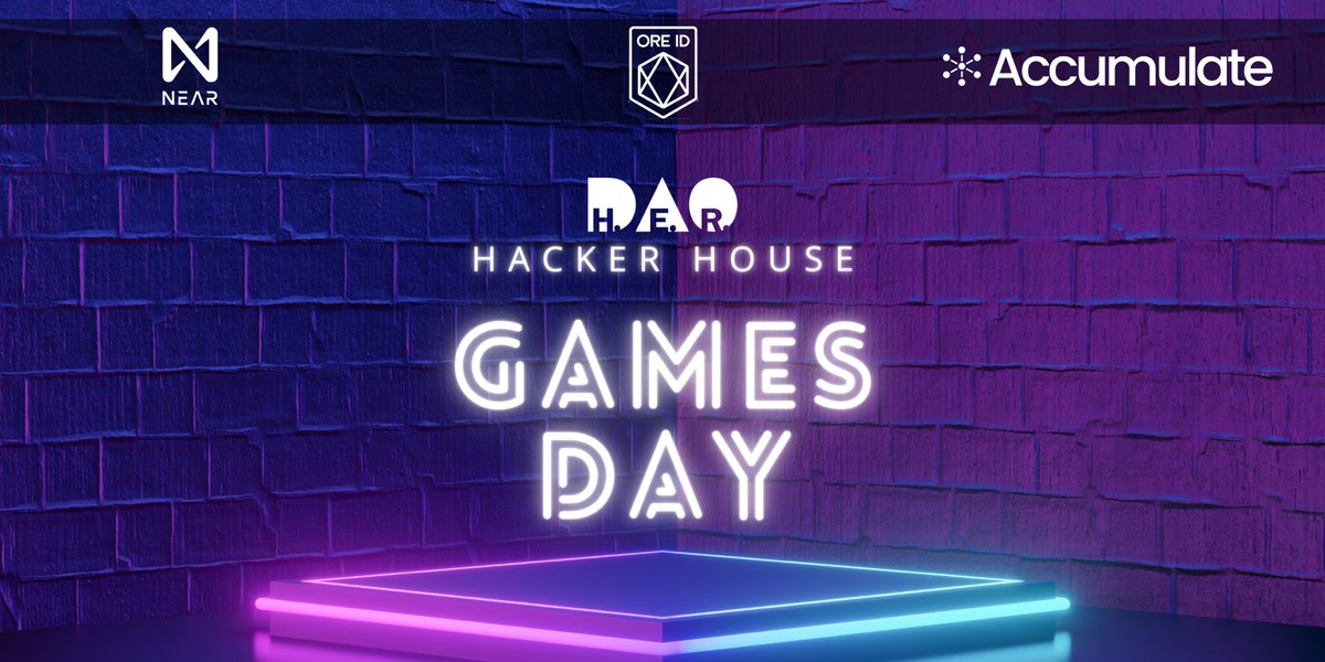 _HerDAO's tweet image. Thrilled to announce our inaugural Games Day at H.E.R. DAO Hacker House! 🎮

✨28th Feb - 1st March

🏆Up to $10,000 in prizes

🔢3 tracks

👨‍💻24 hours

Build a Unity SDK, Build a game on NEAR SOCIAL, Design an NFT
@accumulatehq @NEARProtocol @TeamAIKON

👇
9j8hoyatce0.typeform.com/HDGamesDay