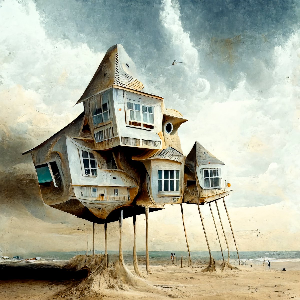 BKanizay's tweet photo. I've now burnt all unsold editions in the Surreal Estate collection. Some of them have ended up as 1/1s including this beach house that had no sales.
If you'd like a chance to win it, just ๐๐ป Like, โบ RT and ๐ฌ comment your Tez wallet below ๐๐ป
I'll draw a winner in about 24 hrs https://t.co/20MY0lzAJv