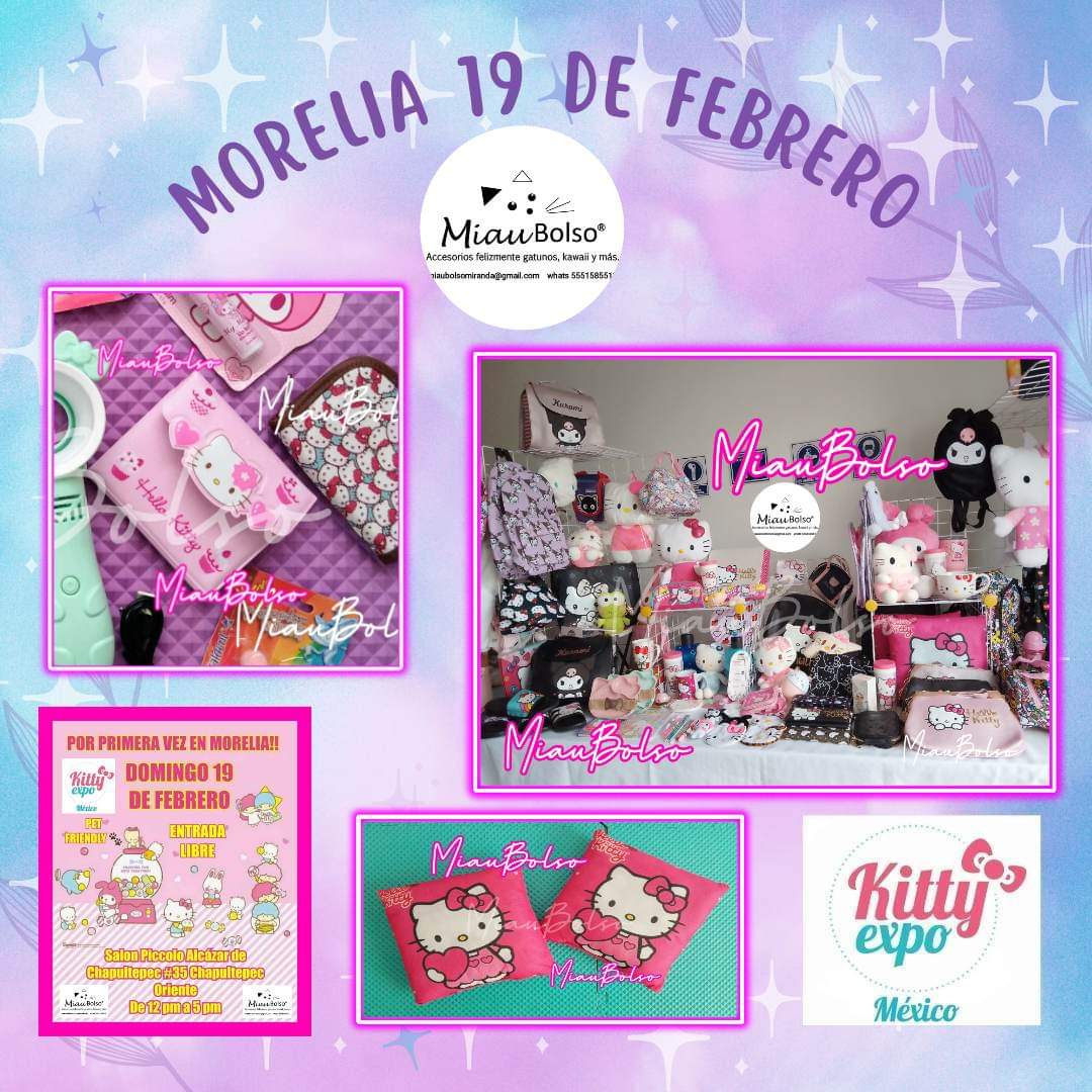 Kitty_Expo's tweet image. 💜#Kittylovers de Morelia✨Recuerden que tenemos una cita el próximo Domingo 19 de Febrero en @kitty_expo 

🌸Te esperamos en: Salón Piccolo Alcázar de Chapultepec #35 oriente un horario de 12 a 5 pm
💜 Entrada libre 💜

#HelloKittyLovers #hellokitty #kawaii #KittyExpo