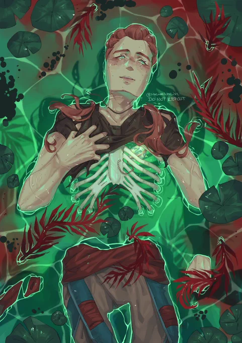 "in the flood" happy 1 year to hfw and the best ost ever#HorizonForbiddenWest #fanart 
