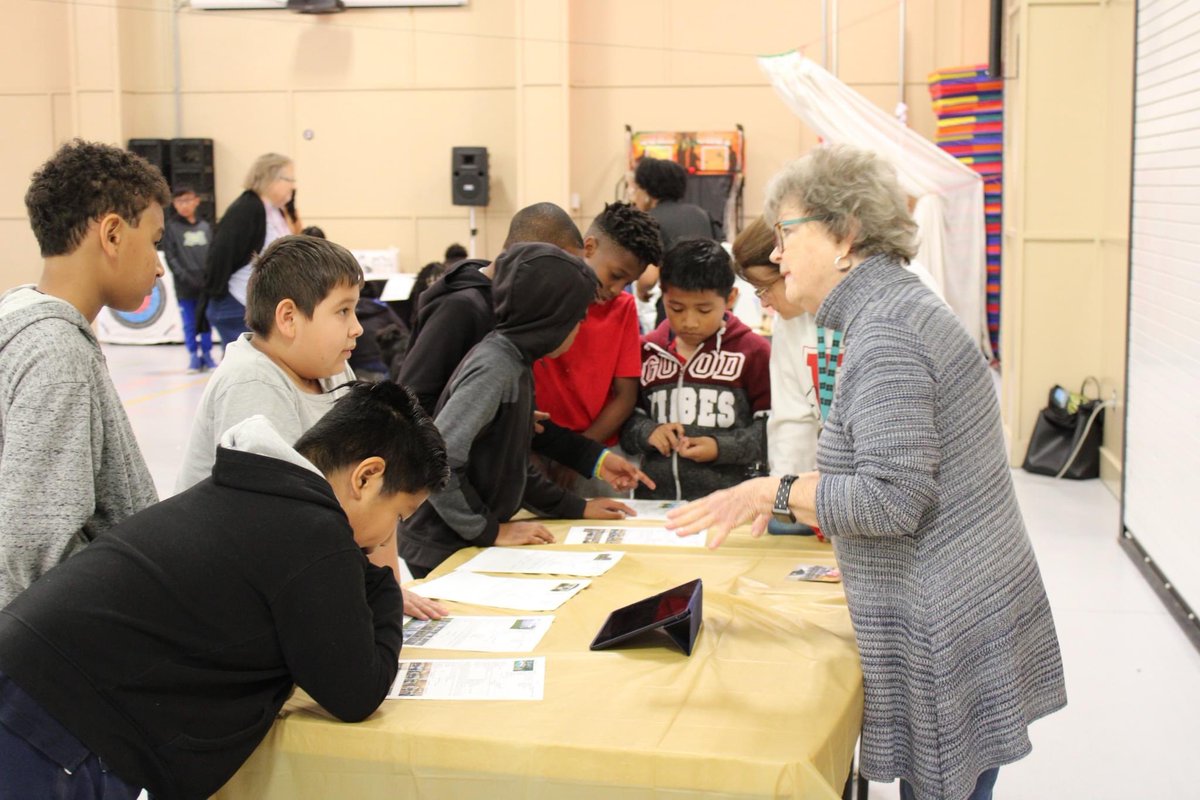 EufaulaCS's tweet photo. Today the Eufaula Elementary School held a Career Fair to get students thinking about their future.  🧐 Thank you to all of the businesses who participated and shined a light 💡on the exciting careers our students could explore!
#WeAreECS #ExpectExcellence https://t.co/7tSJZnsxfu