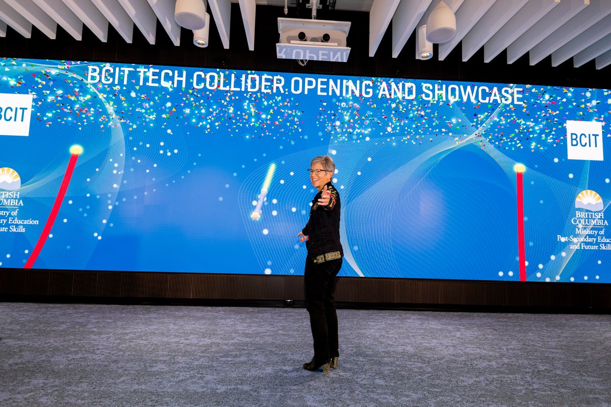 BCITbusiness's tweet photo. @bcit has officially opened Tech Collider at its Downtown Campus in Vancouver to connect students and industry professionals and solve real-world challenges. It also provides classrooms and lab spaces, makerspaces, flexible conferences, and learning spaces for up to 250 people. https://t.co/9UBFtct9OC