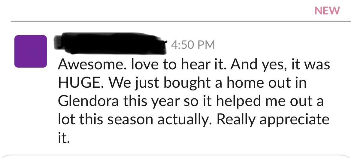 Probably the most rewarding part of running <a href="/betterlyio/">Betterly</a>

I often get messages like this from freelancers telling me gigs helped pay off student loans, book vacations or support their family. This one used Betterly freelance income to buy a house!

Gig economy is truly special!