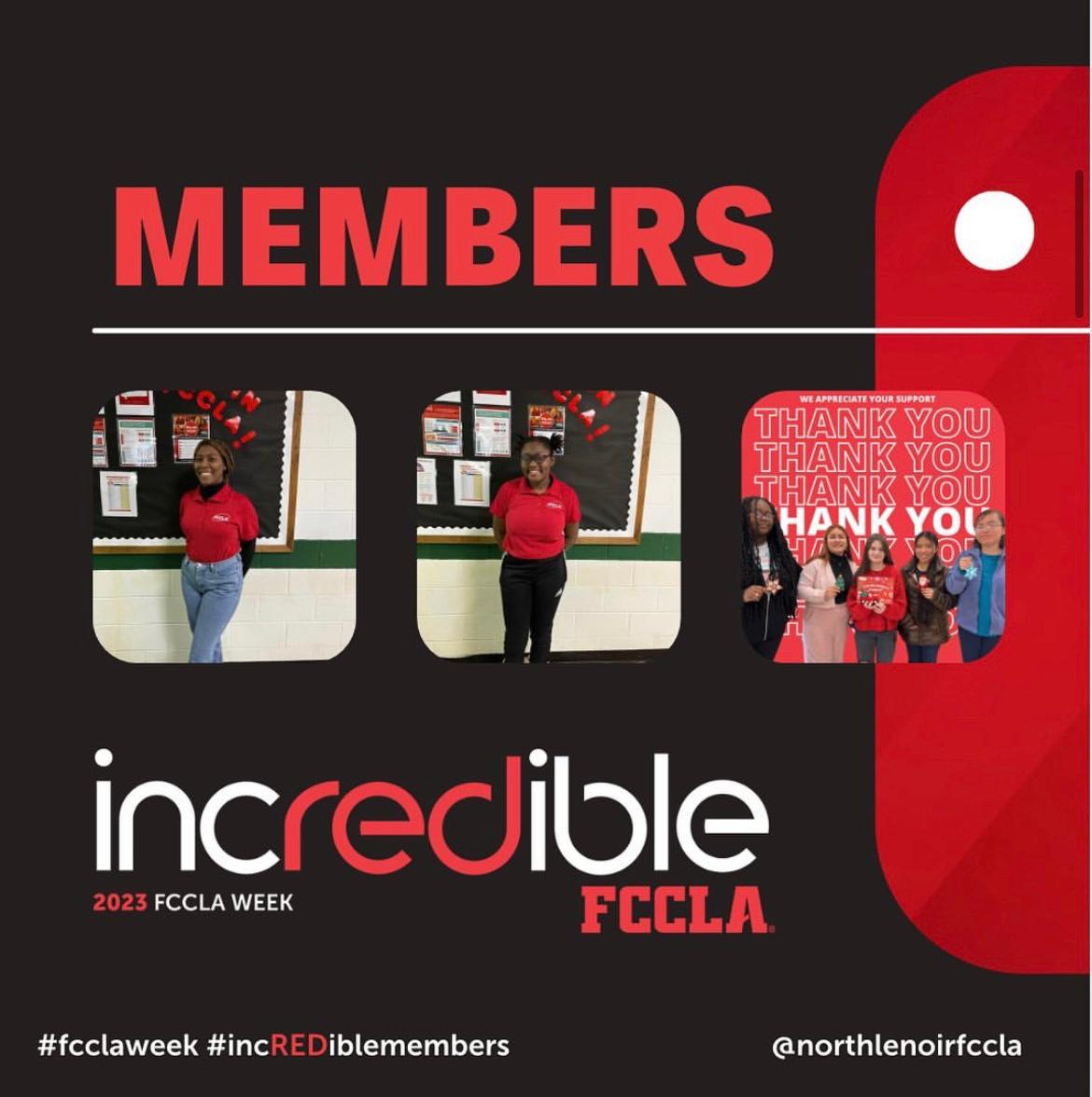 Happy #FCCLAfriday, #NCFCCLA! We've loved seeing your #FCCLAweek photos. Here are some of the #incREDible chapter members and advisers who are part of our #FCCLAfamily.