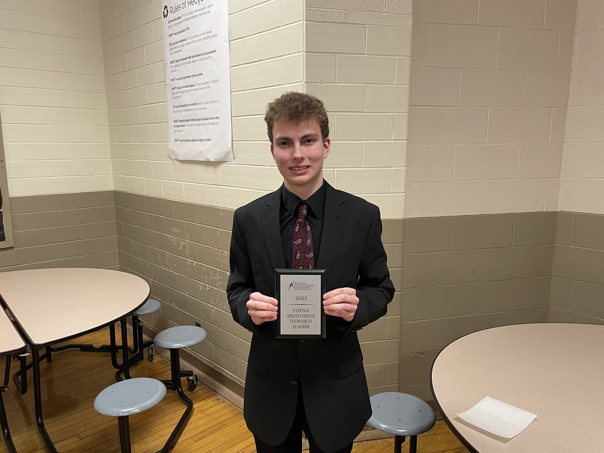 NHSpeech's tweet image. NSDA Northern Ohio Congress Results! Congrats to Kyle Whittaker 1st in Senate and a National Qualifier! Shout out to Noah Young 3rd in House and 1st Alternate to Nationals! Congress Team finished 2nd in Sweeps.