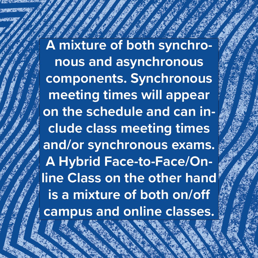 ssu_ecs's tweet photo. Most of you know what a synchronous or asynchronous class is, but what is a bisynchronous online class and how is it different from a hybrid class? 
 https://t.co/aBImOmSjDQ https://t.co/DepT8HAC8s