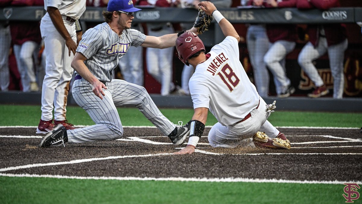 FSUBaseball's tweet photo. #Noles tack on ✌️ more in the 3rd

T4 | JMU 1, FSU 7 https://t.co/loNkgTfJre