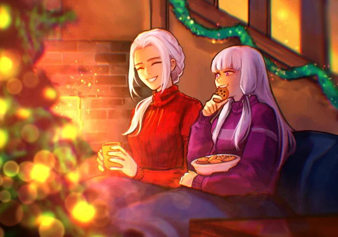 A very cozy Fire Emblem holiday commission 