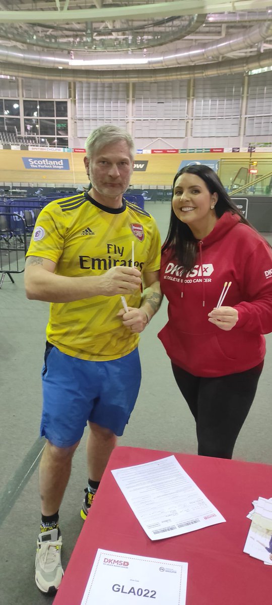 cribbotheraj's tweet photo. Great night registering new donors for @DKMS_uk @DKMSScotland  #deletebloodcancer @EmiratesArena #chrishoyvelodrome ❤️ #bealifesaver #dkmsuk https://t.co/ZGtanMdIGM
