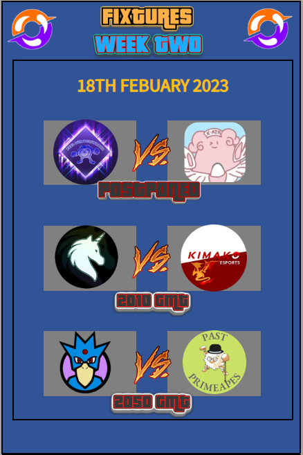 ChallengersEU's tweet photo. Don't miss the action tomorrow night as.
O.D.D E-Sports take on Kimako E-Sports as they battle for 2nd place
Goal-ducks take on Past Pimeapes
Streaming live Saturday 18th at 2000GMT.
https://t.co/KkUQFbkQsT
#PUCL #PokemonUNITE #ODD #Kimako #GoalDucks #PastPrimeapes https://t.co/kVbXb7K4oN