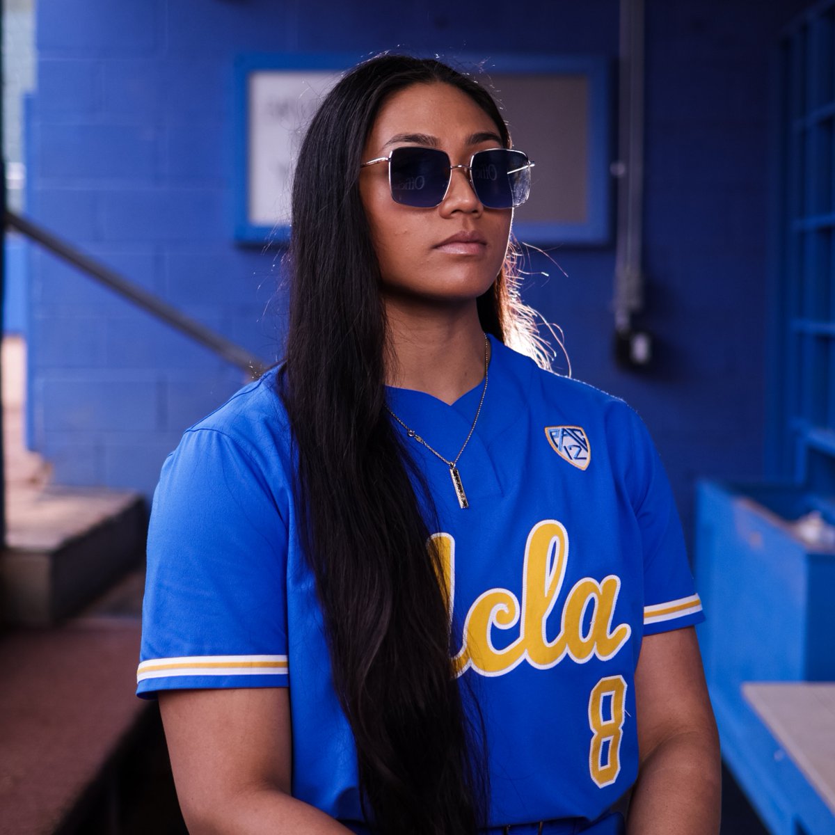 Megan is mowing 'em down.

She retires the side and is up to 10 strikeouts this evening. This is <a href="/MeganFaraimo/">megz</a>'s 34th double-digit strikeout outing of her career.

MID 6 | UCLA 5, Alabama 3