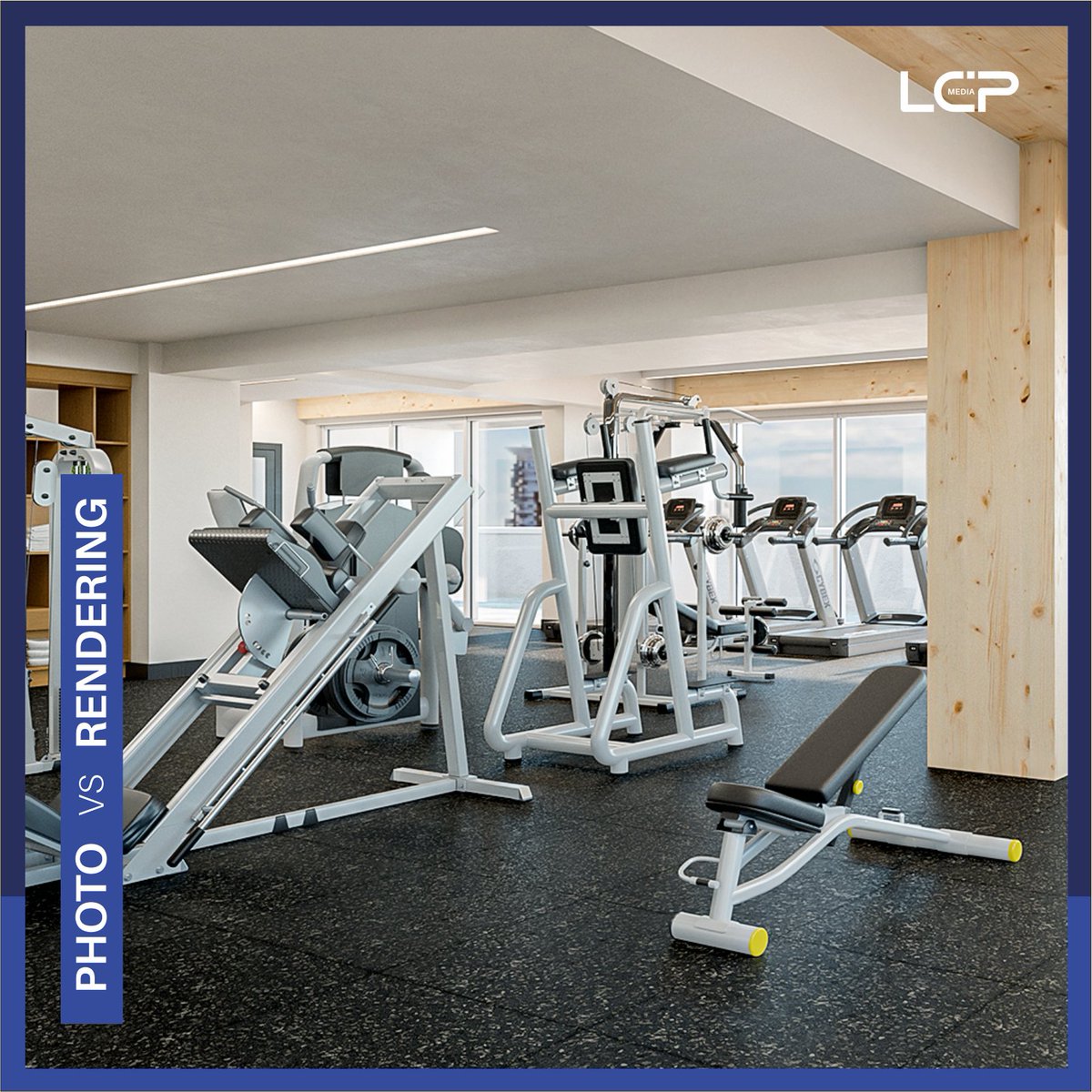 LCP_Media_'s tweet image. Part 3 of our Photo versus Renderings series. As most of our New Year resolutions start to fade away, here is a subtle reminder that the gym is calling. But seriously, can you tell which one is the real photo?

#3drenderings #photography #innovative #technology #multifamily