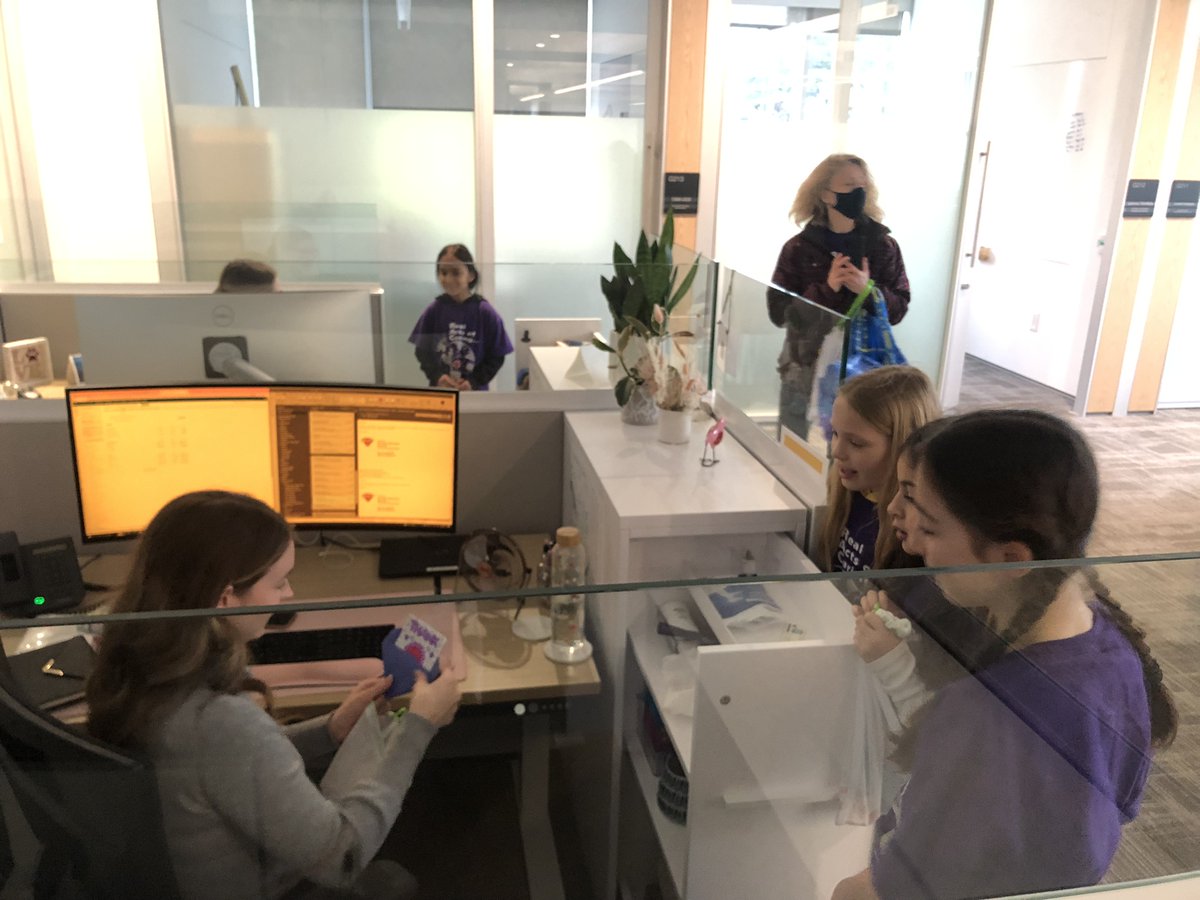 sd43bc's tweet photo. What a way to cap off RAC week with a wonderful surprise visit from Porter Street Elementary School students! 💜 https://t.co/lAAtBT6l61