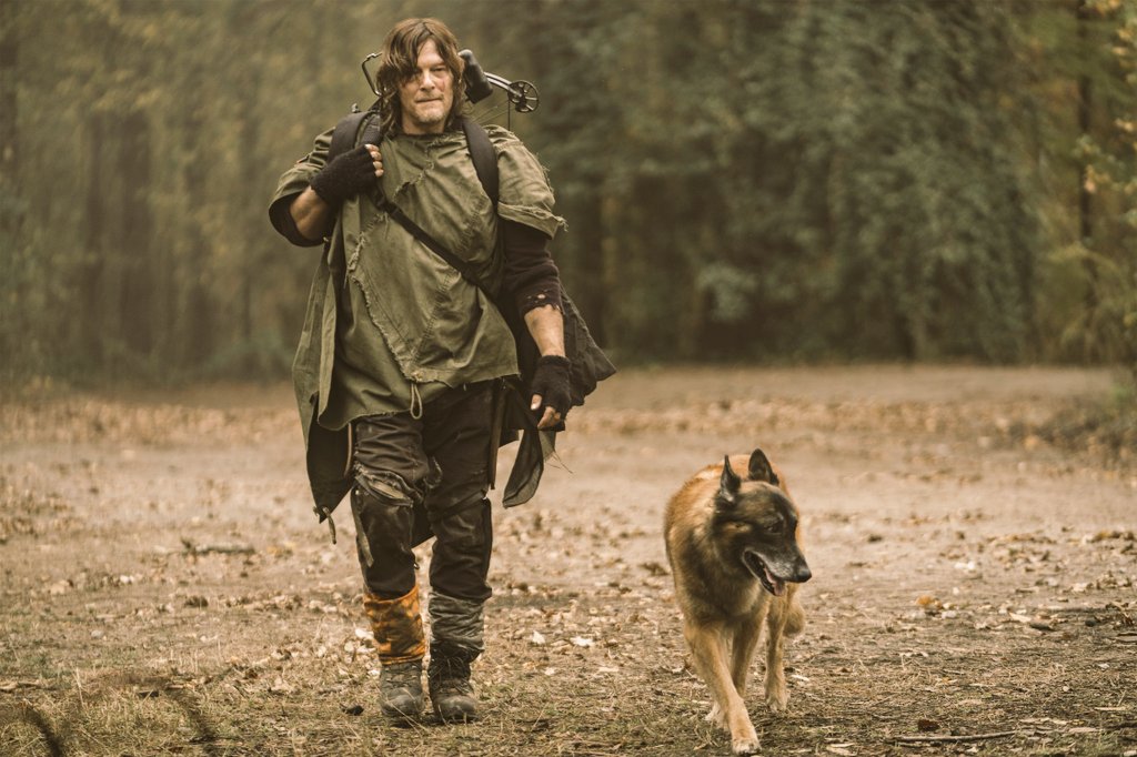 DarylSparrow's tweet photo. Don't mind him, he just got back from a long walk with Merle. https://t.co/GbdO0NQ6bJ