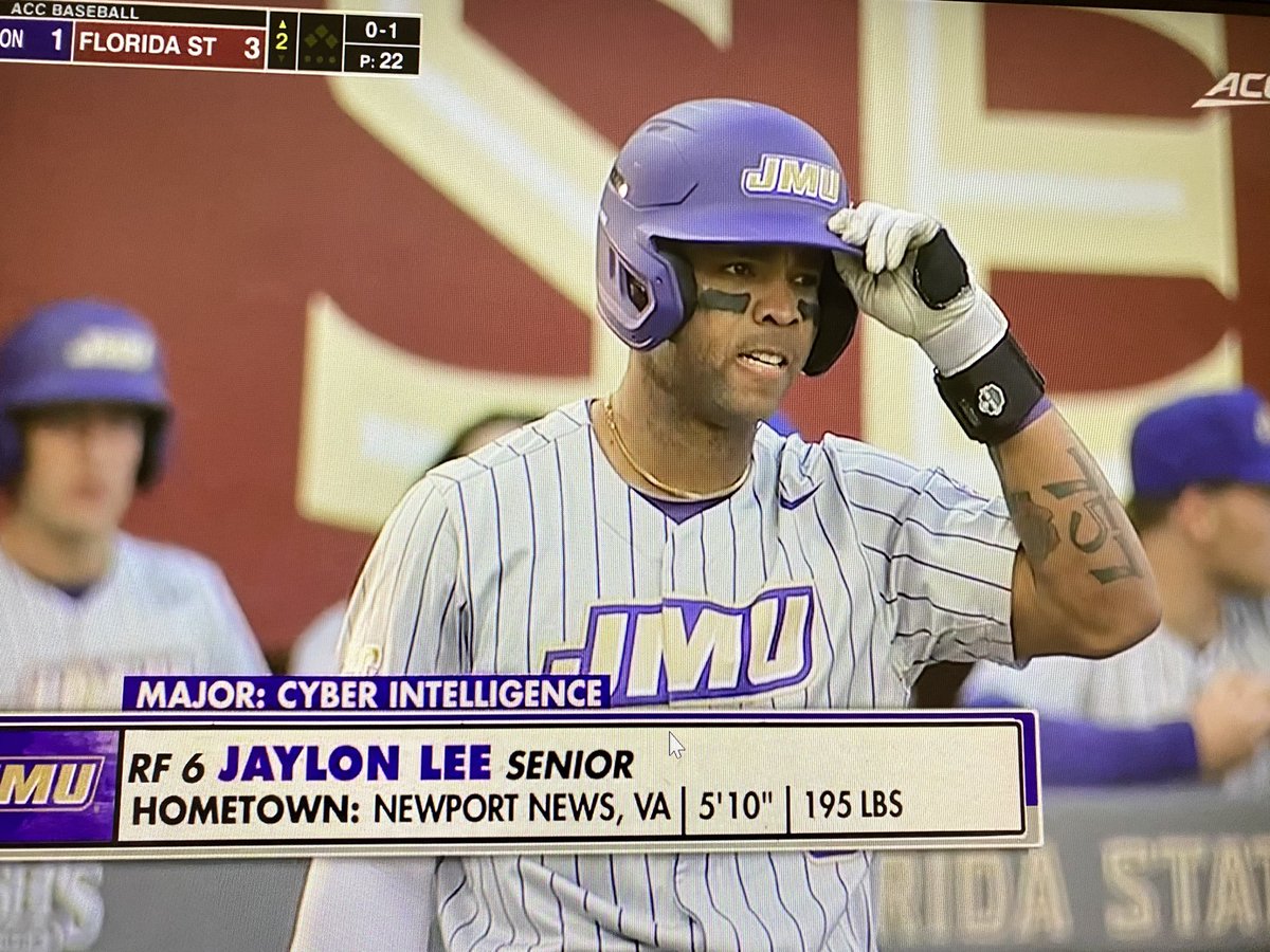 AdamPosey's tweet photo. Fired up to see this guy @Jaylonlee24 getting after it for the Dukes! @espn missed the real story on the telecast though. This young man came into the program and WORKED with no opportunity guaranteed. He bet on himself and @EMUbaseball1 and now it’s paying off. Very proud. https://t.co/fNSZWSgakx