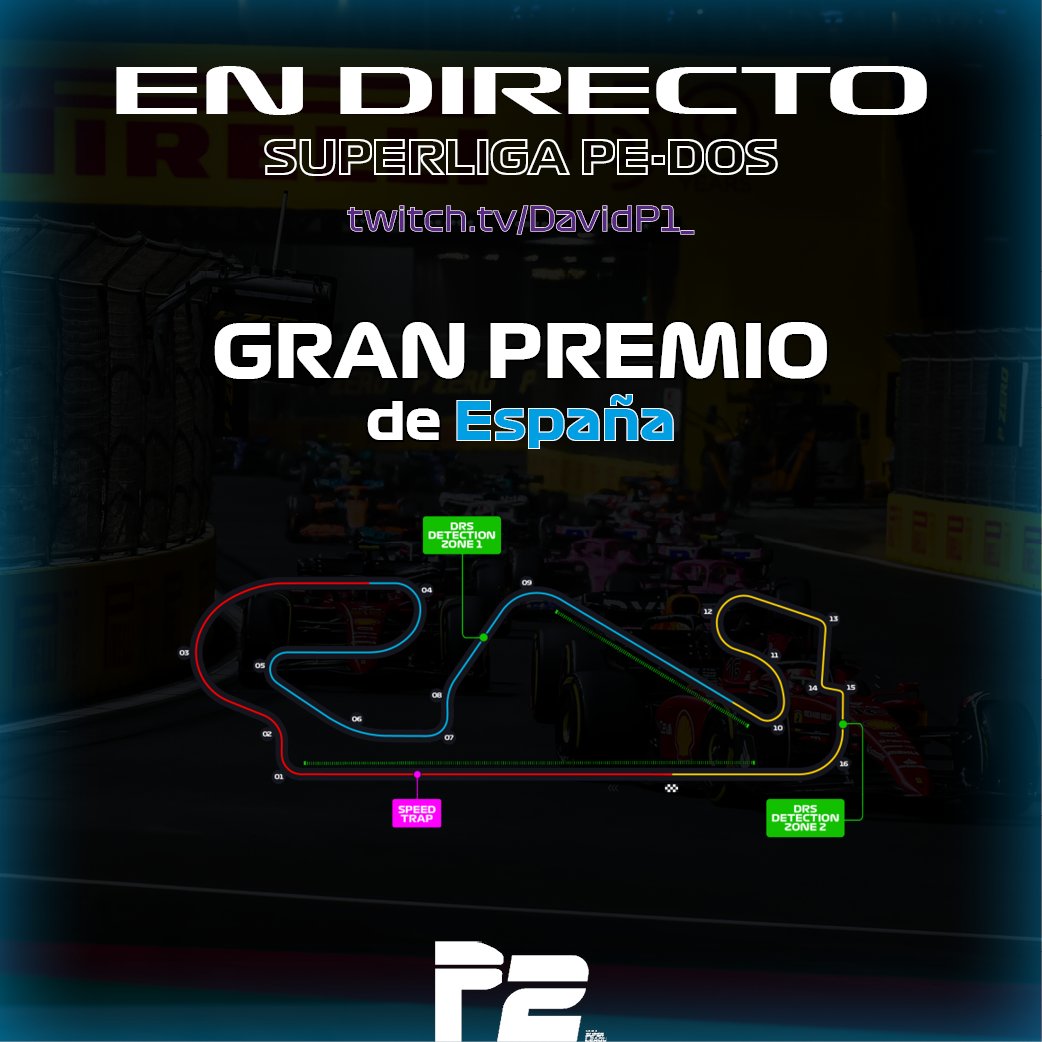 🚨HOY HAY #SuperligaPeDos. 🏁SEGUNDO GP DE LA TEMPORADA🇪🇸 🔴A LAS 13:30h en twitch.tv/davidp1_