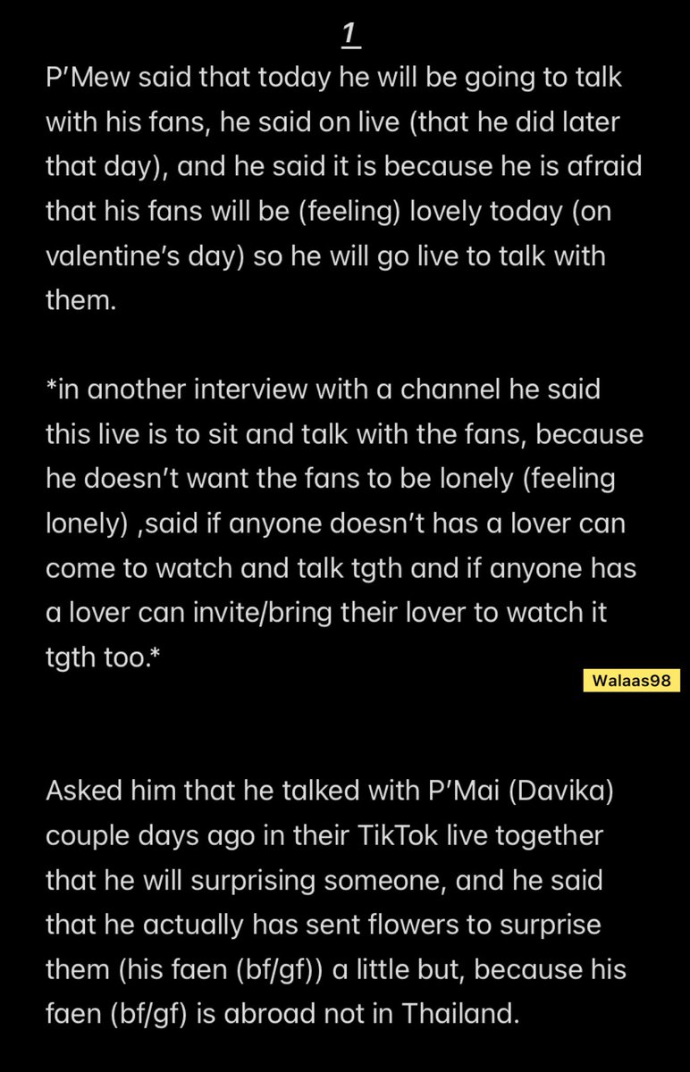 walaas98's tweet photo. Translation of the press conference 14.02.2023

P.S: there are some parts added of the live he did later that day &amp; an interview with a channel too.
@MSuppasit 
#MewSuppasit 
#มิวศุภศิษฏ์ (1/2) https://t.co/bT1Y9Pm5kA