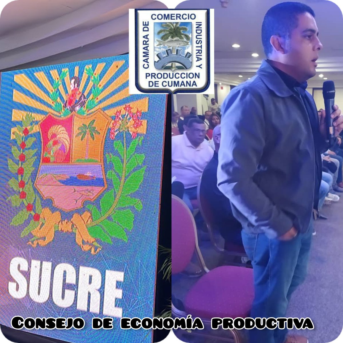 camaradecumana's tweet photo. La Cámara de Comercio Industria y Producción de Cumaná @camaradecumana, @MiguelPazos presente en  el Consejo de economía productiva #Sucre #desarrollo  #progreso https://t.co/1jLJwRBsrr
