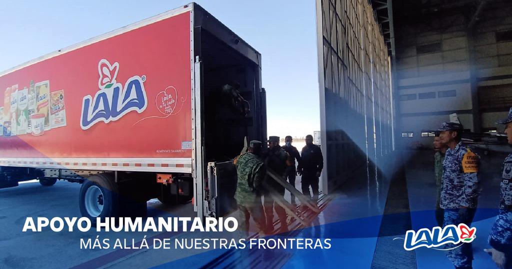 Van en camino 21,600 litros de leche en coordinación con SEDENA Plan DNIII E, para apoyar a nuestros hermanos en #Turquía, afectados por el sismo ¡No existen barreras cuando se trata de ayudar!