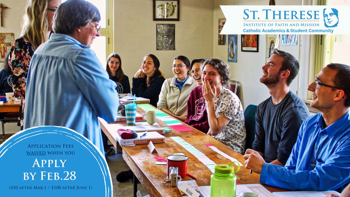 StThereseInst's tweet photo. 🌹 Events and Courses and Applications — Oh my! - So many opportunities for you to join us at St. Therese Institute! Plus SAVE up-to $100 when you apply for fall 2022, but only until before Feb. 28. https://t.co/HQdcy93yC6 https://t.co/ZzREiotlTs