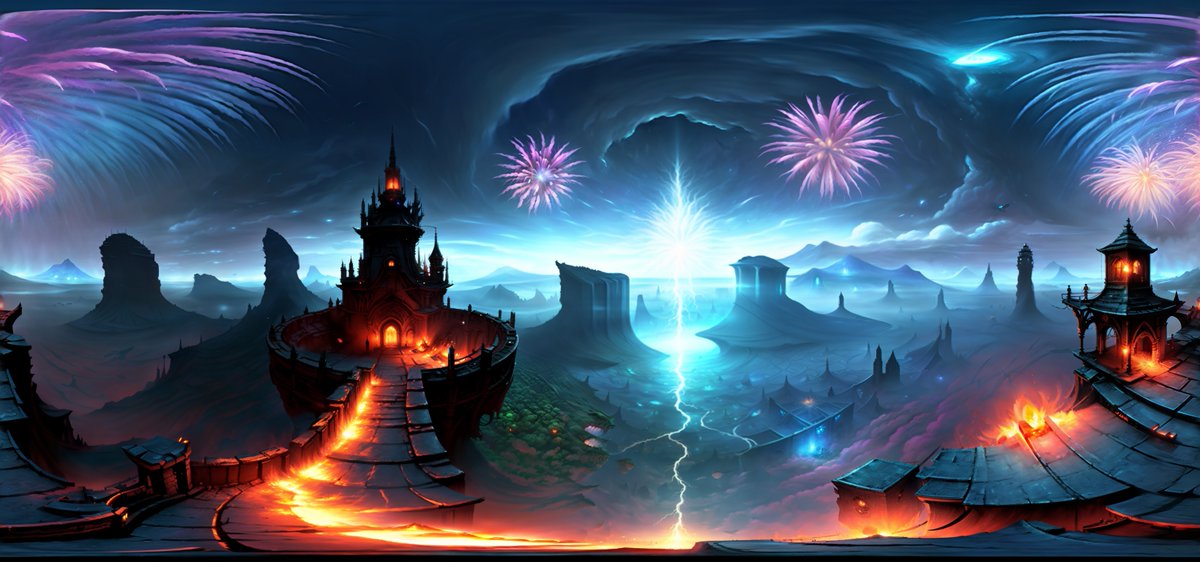 WKellingray's tweet image. The AI &apos;&apos;text to skybox&apos;&apos; generator is amazing! So quick with fantastic quality of images and styles, will be a gamechanger for digital art and game creation. #AIArtwork #BlockadeLabs #texttogame