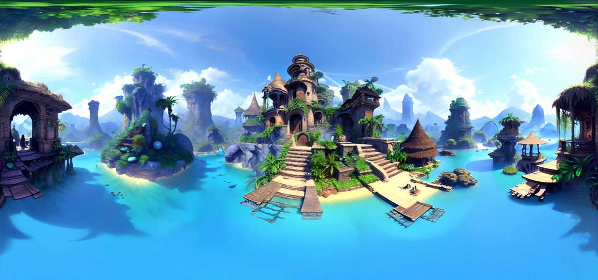 WKellingray's tweet image. The AI &apos;&apos;text to skybox&apos;&apos; generator is amazing! So quick with fantastic quality of images and styles, will be a gamechanger for digital art and game creation. #AIArtwork #BlockadeLabs #texttogame