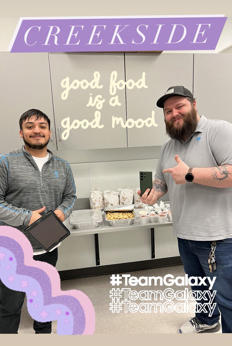 Creekside ate good during the #SamsungGalaxyS23Ultra launch! 😋@KAMO_A_Train <a href="/p_coleman24/">Phil Coleman</a> #samsung #GalaxyS23 #winmoore @creekside_att #shelby #hugo