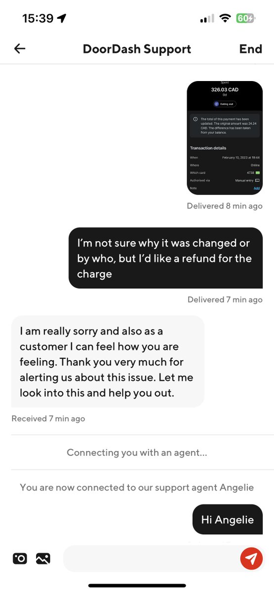 amandersonism's tweet image. @DoorDash
 How can I trust a company who #overcharges someone by $300+ and their #customerservice doesn't do anything to really figure out why... on top of that, there is no phone line, and they discounted my chat about 10 times... 

#doordash #badcustomerservice #badservice