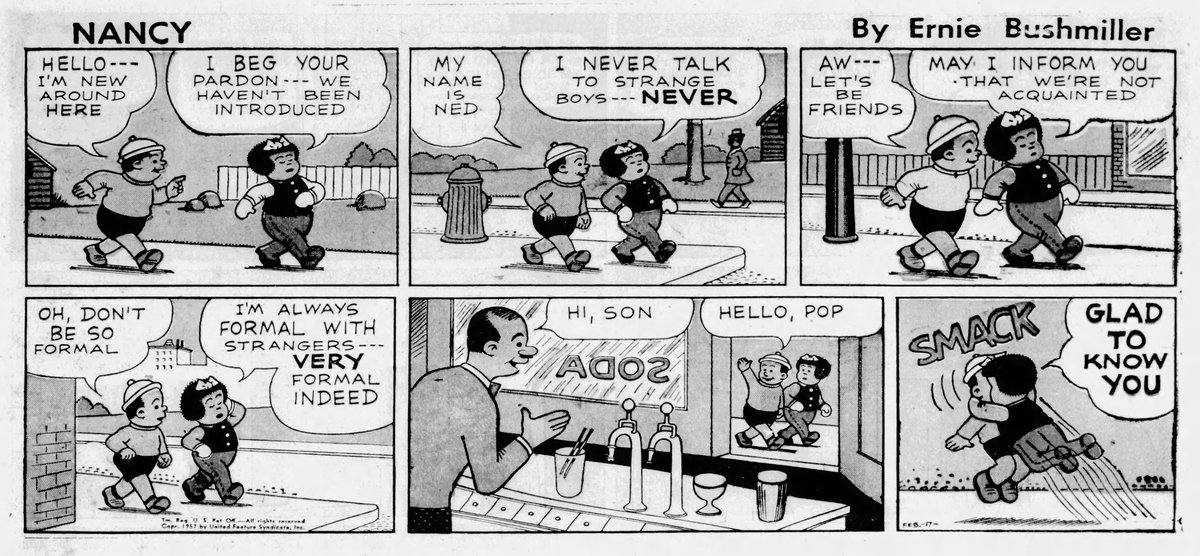 Nancy Comics by Ernie Bushmiller on Twitter: 