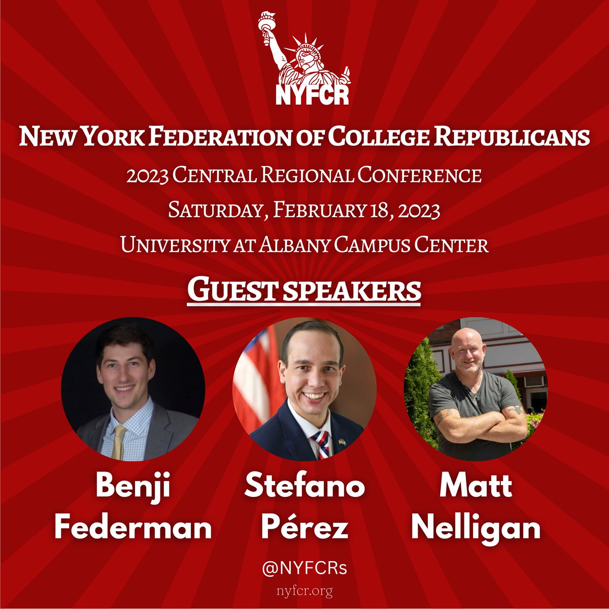 NYFCRs's tweet photo. It's happening! The NYFCR 2023 Central Regional Conference is TOMORROW (2/18)! If you RSVPed, check your email for event details. If you haven't gotten the details, DM us. See you tomorrow in Albany! https://t.co/dSO52tkYXG