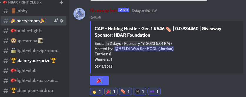 HELDiWanKenHODL's tweet photo. 🔥 #NFTGiveaway 🔥

📸: @HOTDOG_HUSTLER #HDH GEN 1 #546 🌭

FP: 274 ℏ

To enter, press the 🎉:

🔗: https://t.co/VmBWsGcZMj

Huge thank you to our friends @ the @HBAR_foundation for sponsoring this #HBARNFT giveaway 🙏

#LFGROW #HBARNFTCommunity #HBAR #NFA https://t.co/Dm4kNJvrUV