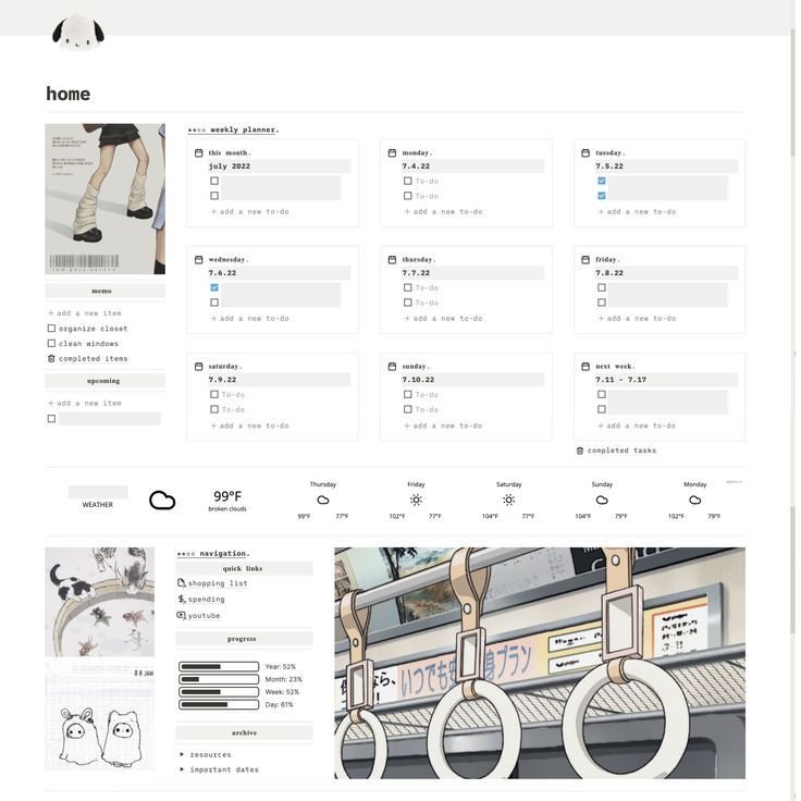 ccvminvlog's tweet image. ⩩ ⨾ Plantillas de notion que te podrían gustar pt.2    🝯                                                 『by admi 🧸 』