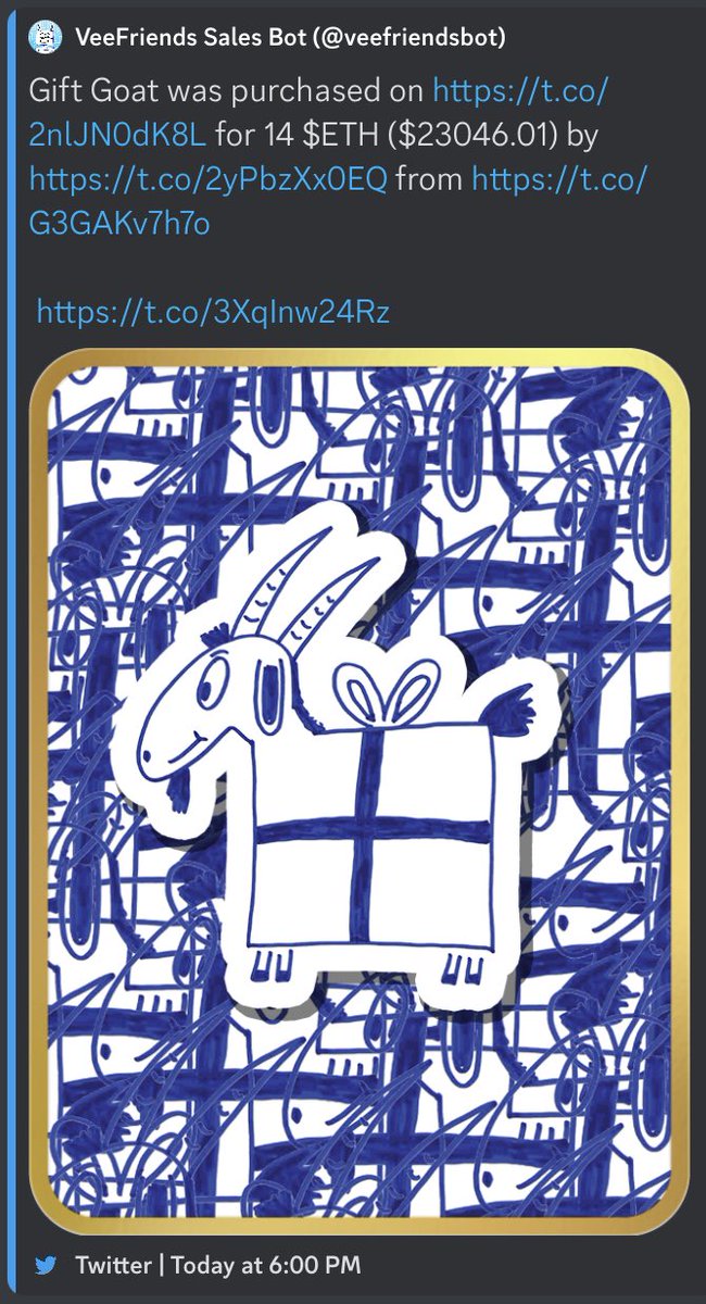 WE GOATED!!! 🐐 <a href="/BrandyH_22/">Brandy 🤍</a> <a href="/veefriends/">VeeFriends</a> <a href="/garyvee/">Gary Vaynerchuk</a>