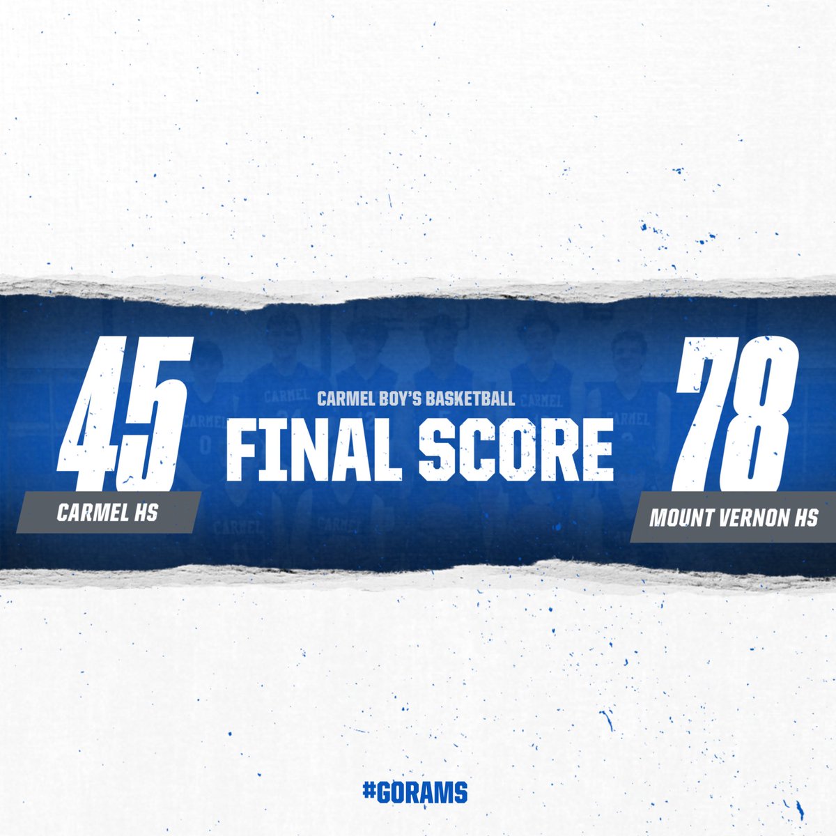 Rams season comes to an end w/ a 78-45 loss to Mount Vernon. Aiden White led the Rams w/14pts. Couldn’t be more proud of this group for the way they battled all season. Future is bright but we have a lot of work to do! <a href="/hoopsmbd/">Mike Dougherty</a> <a href="/KDJmedia1/">Kevin Devaney Jr.</a> <a href="/DirectRays/">Ray Gallagher 🇺🇸</a>