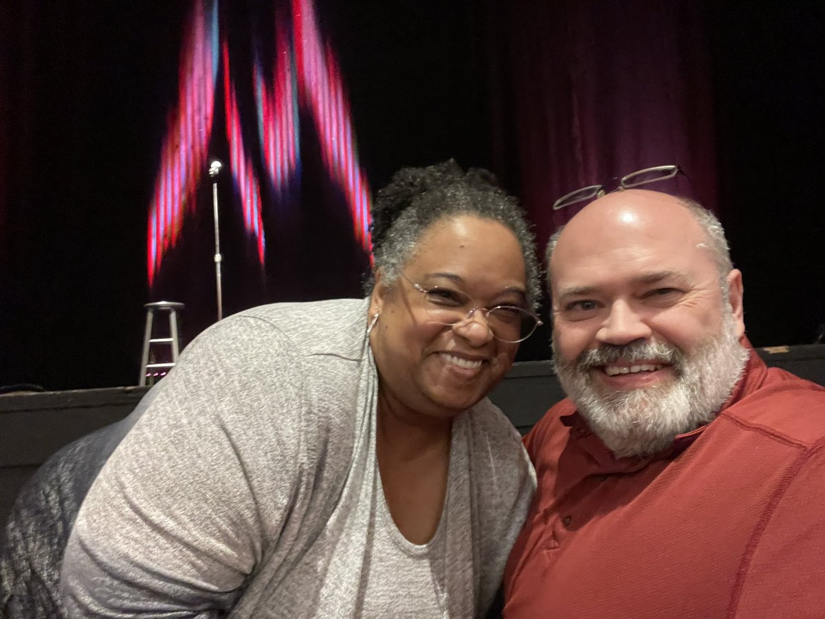 Happy belated Valentines 💝 to my amazing wife!  All she wanted was a night of laughs.  Date night with Fortune Feimster with maybe a glass of wine or two!  You’re the best cutie 🥰 Live Laugh Love #fortunefeimster