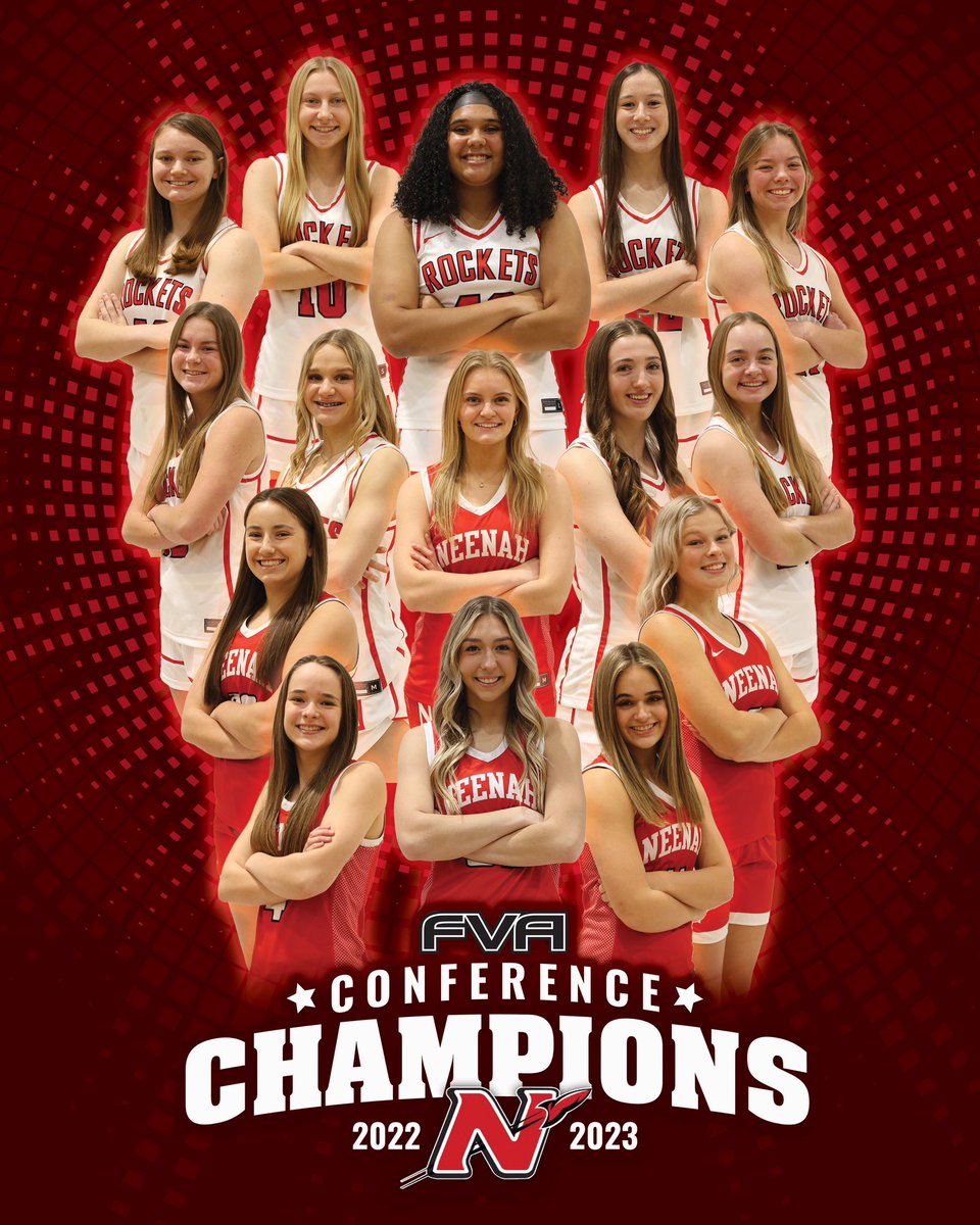 andy_braunel's tweet photo. Neenah Girls Basketball 2022-2023 FVA Champions. Great season Rockets, but a lot of work to do yet, let’s get it! https://t.co/p4jjvgZ5ob