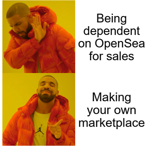 🛍️Royalty Deserves Royalties🛍️

Did you catch the #OpenSea news today? WE SURE DID.

We're tired of relying on their wishy-washy decisions on royalties (among other things).

Enjoy a new way to shop for all Hunnys NFTs:
BUY.HUNNYS.IO

Not just for us, though...👇