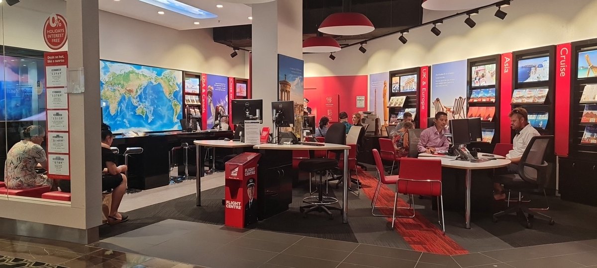 Hard to understand that the world has reopened after covid and <a href="/helloworldau/">Helloworld Travel</a> missed the memo, closed Saturdays an 4pm weekdays. <a href="/flightcentreAU/">Flight Centre</a> struggling to staff the stores they have open