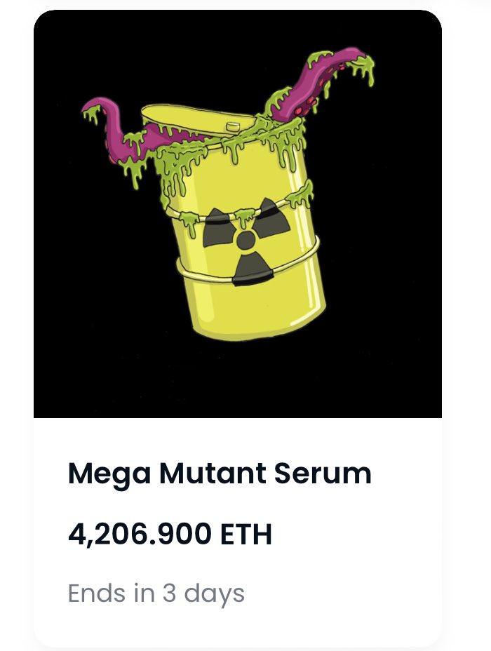 The final mega serum was just listed, mf waited till OS had no fees