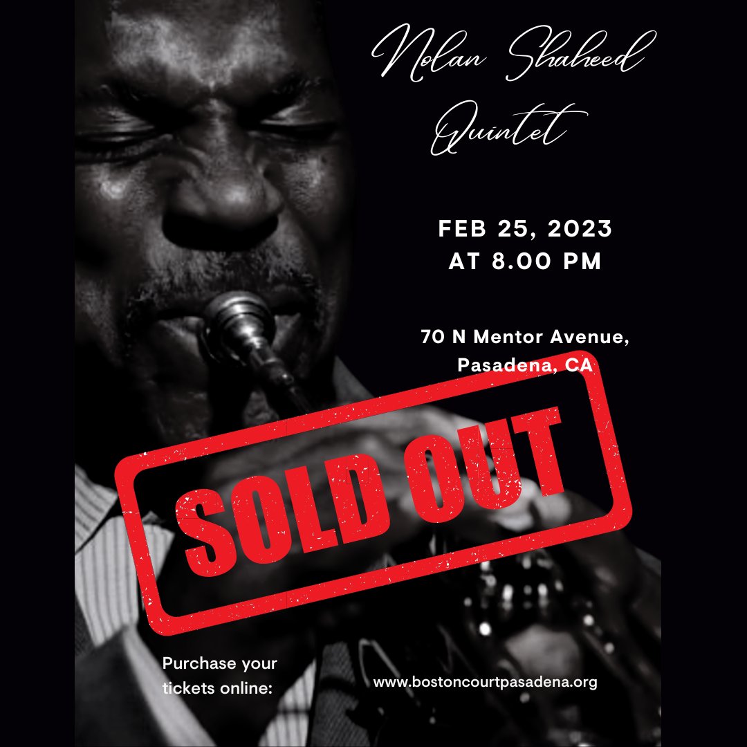 The Nolan Shaheed Concert is SOLD OUT! However, tickets for Danbi Um performing MAR 3, 8PM are available now on our website.