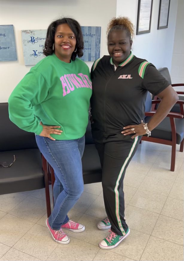 Reppin black history. We are proud members of Alpha Kappa Alpha Sorority, Incorporated. #hbcuproud #FuntasticFridays
